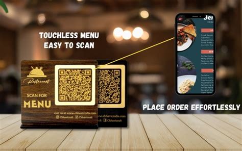 Qr Code Menu Stand Wooden Menu Customizable Qr Code Menu Stand For Restaurants, Cafe Bar Hotels ...