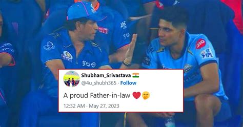 Picture of Shubman Gill having intense talk with Sachin Tendulkar after GT’s 62-run win goes ...