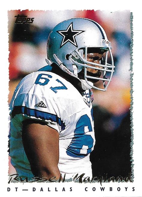 Russell Maryland 1995 Topps #296 Dallas Cowboys Football Card