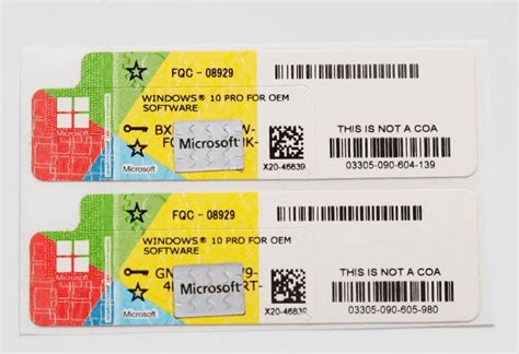 Microsoft Windows 10 Pro COA Sticker Product Key - Expert-Zone