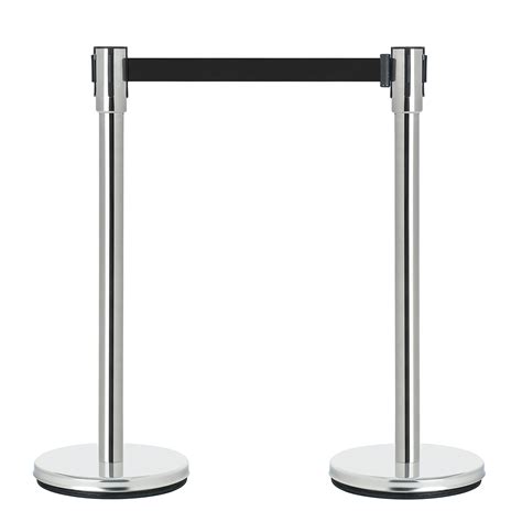 Buy DuraSteel Crowd Control Stanchion Belt Barriers - Stainless Steel Stanchions with 6.5 Feet ...