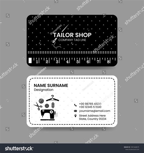 8,196 Tailor business card Images, Stock Photos & Vectors | Shutterstock