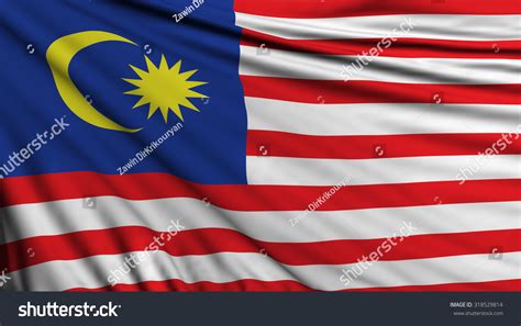 Malaysia Flag Malaysian Background Stock Illustration 318529814 ...