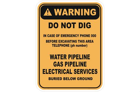 Do Not Dig sign W30248 - National Safety Signs