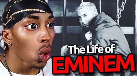 The Heartbreaking Life of Eminem | REACTION - YouTube