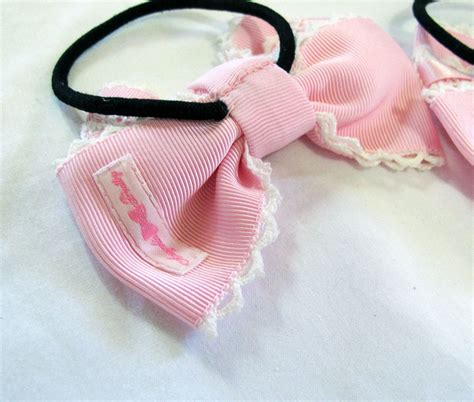 Angelic Pretty Pink Ribbon Hair Bands - Tenshi Shop