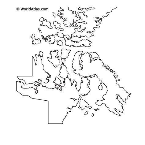 Flag Of Nunavut Coloring Page