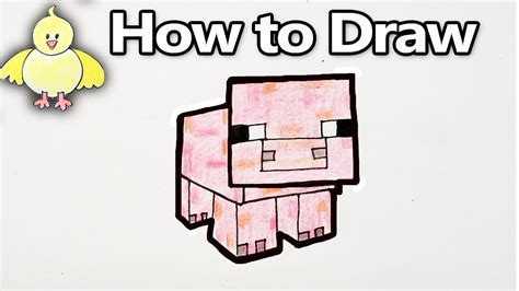 Ocelot Drawing ~ How To Draw A Minecraft Pig | Dekorisori