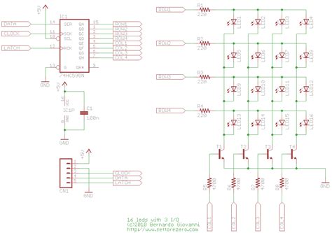 npn - 74HC595 Rows/Columns to drive LED matrix - Electrical Engineering Stack Exchange