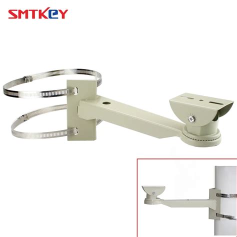 Universal Surveillance Pole Mounting Bracket For CCTV Camera Outdoor ...