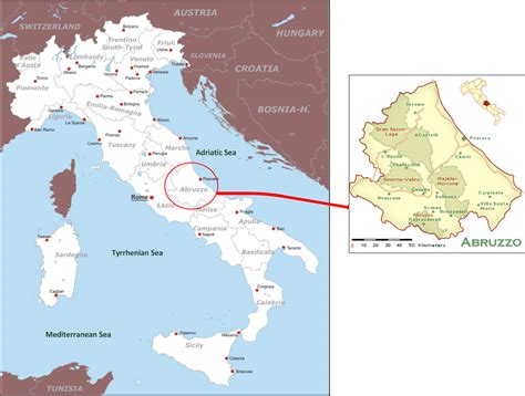 Italy Map Abruzzo