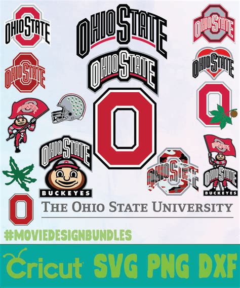 Ohio State Buckeyes NCAA SVG, PNG, DXF - Movie Design Bundles