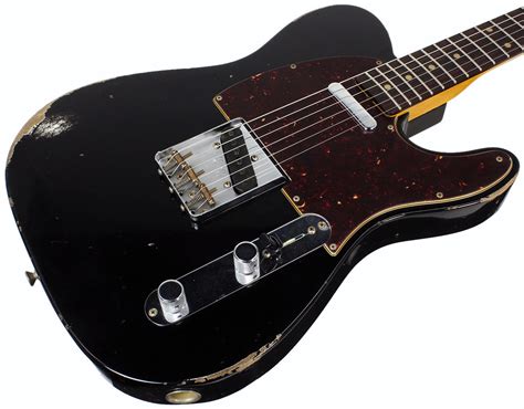 Fender Custom Shop 1961 Relic Telecaster - Aged Black | Humbucker Music