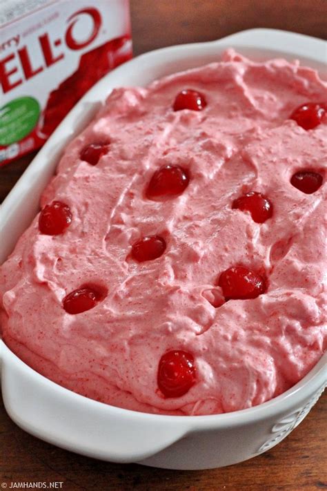 Pink Cherry Jell-O Fluff | Recipe | Cherry recipes, Cherry desserts ...