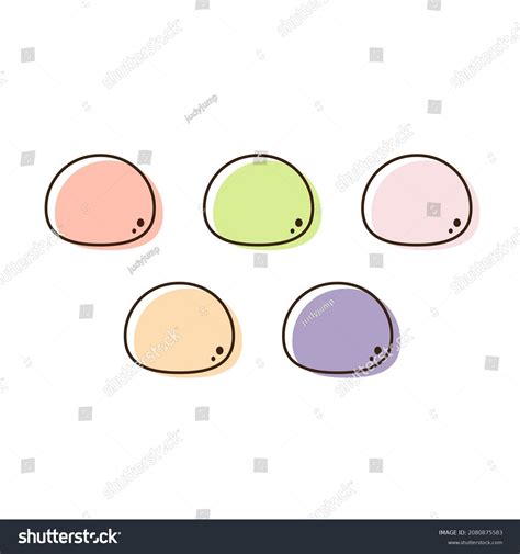 Mochi Icon Vector Mochi Logo Design Stock Vector (Royalty Free ...