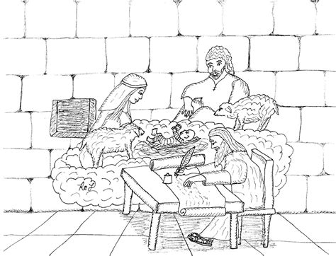 Robin's Great Coloring Pages: Isaiah writes Prophecy of the Birth of Jesus