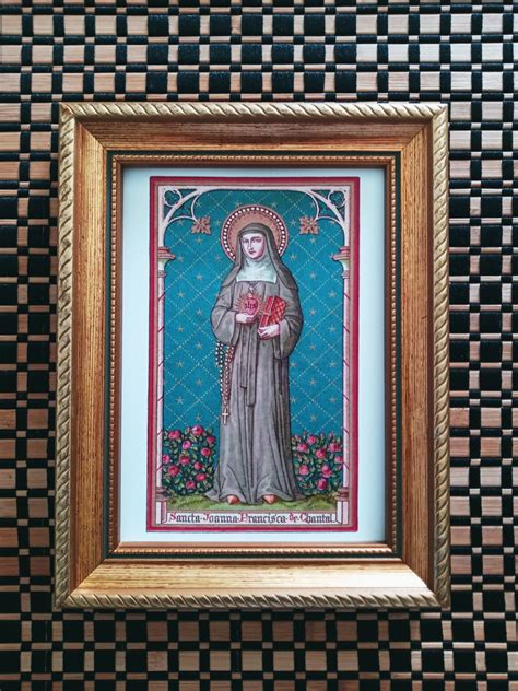 St Jane Frances De Chantal Icon Print Patron Saint of - Etsy