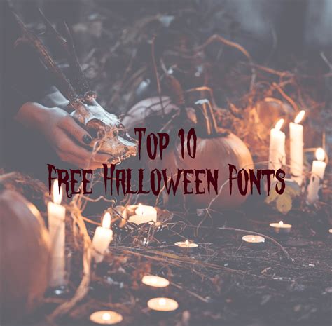 Top 10 FREE Halloween Fonts for Cricut Design Space