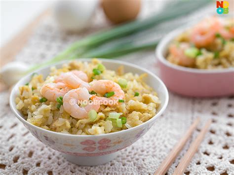 Shrimp and Egg Fried Rice Recipe | NoobCook.com