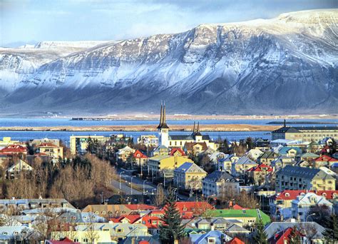 Reykjavik Cityscape In Iceland by L. Toshio Kishiyama