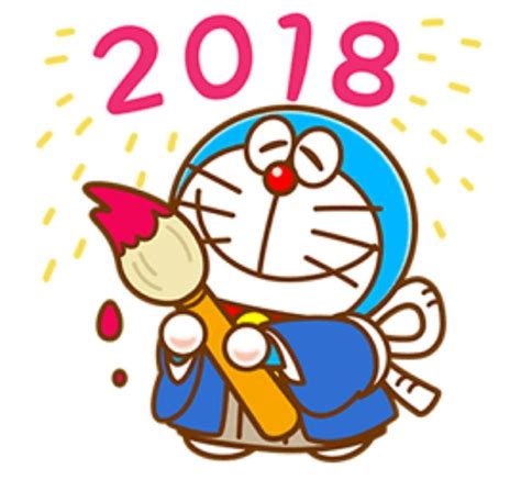 Doraemon's New Year's Gift Line Sticker