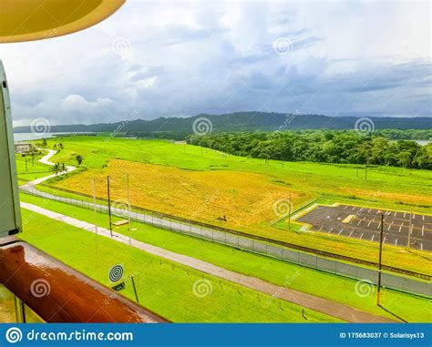 View of Panama Canal from Cruise Ship Stock Image - Image of landmark, authority: 175683037
