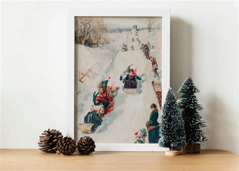 Free A Hand Drawing Picture Of Sled In Winter Picture Psd – CreativeBooster