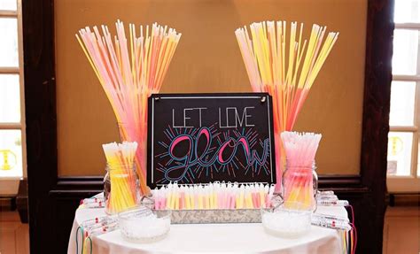 Let love glow | Wedding signs, Wedding reception, Glow sticks