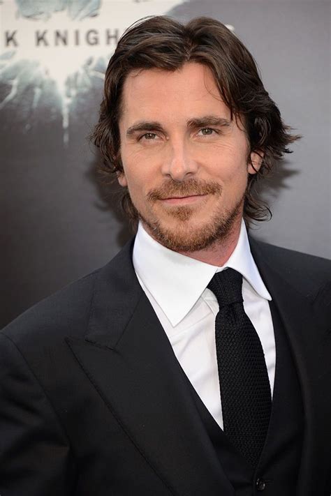 Actor Christian Bale attends "The Dark Knight Rises" premiere at AMC ...