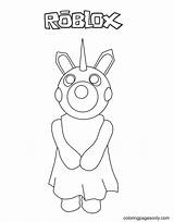 Piggy Unicorn Coloring Page  Free Printable Pages sketch template