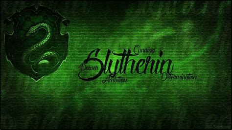 Slytherin Logo With Words In Green Background HD Slytherin Wallpapers ...