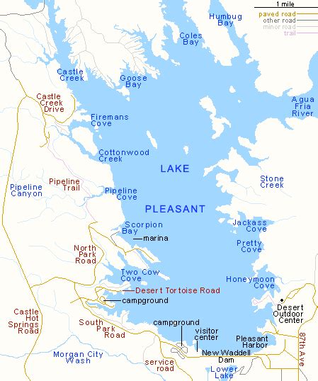 Lake Pleasant Regional Park Map