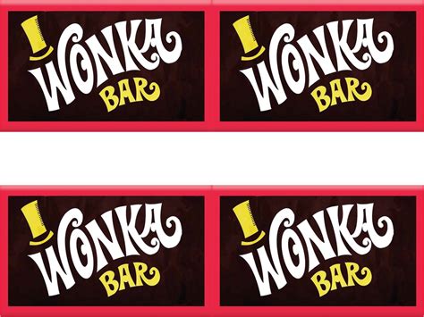 Free Printable Wonka Bar Wrapper Template - Free Printable A To Z