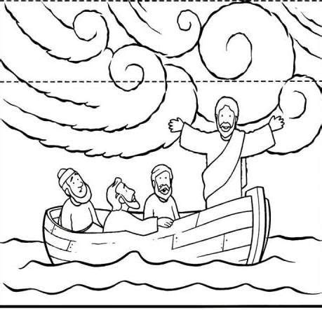 Jesus Sleeping In The Boat Coloring Page Printable - MaddoxfvKane