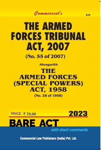 Commercial Armed Forces Tribunal Act, 2007 Bare Act Edition 2023 – MakeMyDelivery