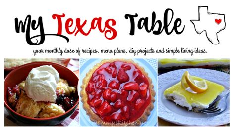 My Texas Table - Favorite Spring Desserts & More — Mommy's Kitchen