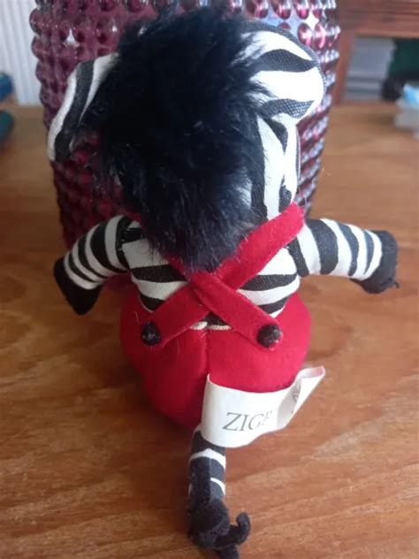 ZIGBY ZEBRA BOOK Character Small Soft Toy Beanie 4.5" £9.99 - PicClick UK