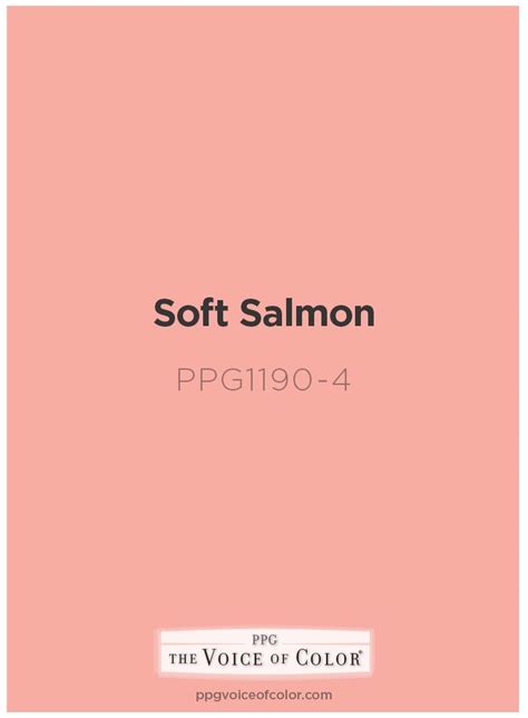 Soft Salmon pink paint color by PPG Voice of Color. Get this paint ...