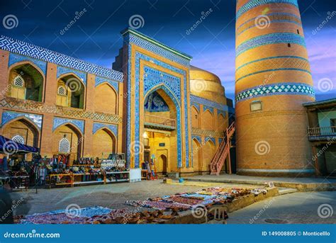 Historic Architecture of Khiva, Uzbekistan Stock Image - Image of ...