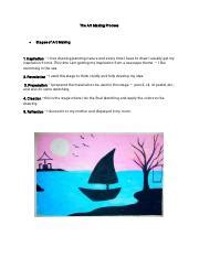 Art Making Process.pdf - TheAr tMaki ngPr oces s . | Course Hero