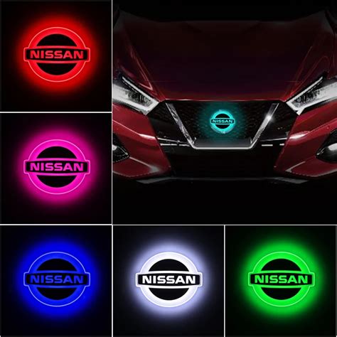 Illuminated Old Nissan LOGO Custom Emblem Lighting For Nissan Leaf