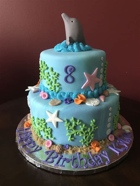 Dolphin Birthday Cake | Birthday cake kids girls, Birthday cake kids, Beach birthday cake