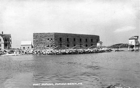 Popham Beach ME Fort Popham Lighthouse Real Photo Postcard | United ...