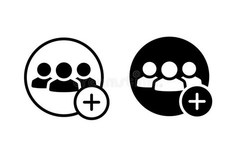 Group Chat Icon Vector Set. Profile Avatar Symbol Stock Illustration ...