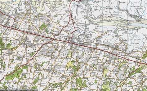 Historic Ordnance Survey Map of Sittingbourne, 1921