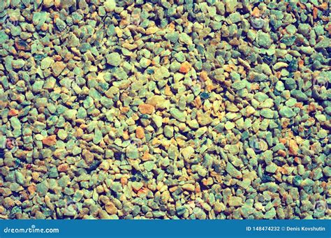 Texture of Small Colored Gravel Stone for Use As a Designer Background ...