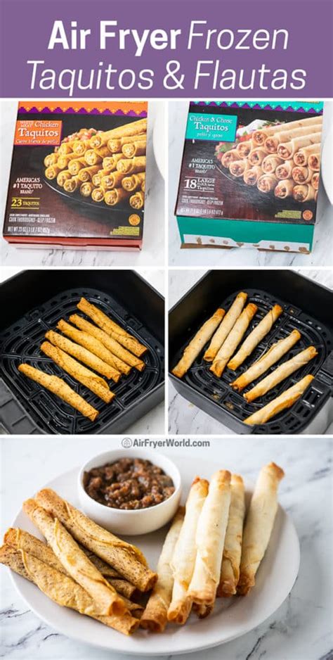 Air Fryer Frozen Taquitos or Flautas 10 min EASY | Air Fryer World