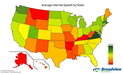 This map shows how your state ranks on internet speeds - Vox