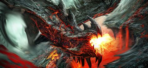 2340x1080 Resolution dragon, fire-breathing, flame 2340x1080 Resolution ...