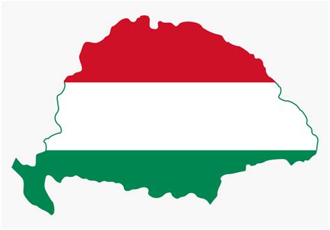 Hungary Flag Map